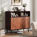 Sideboard i valnøddebrun med skuffer og døre